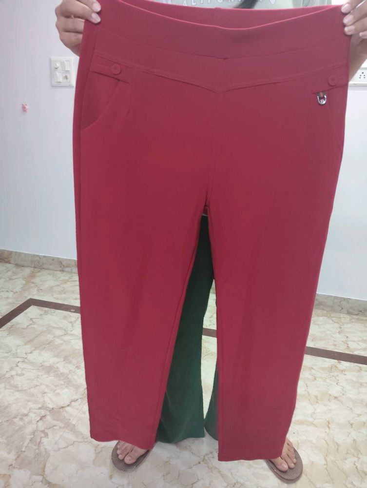 Red Capri Pants