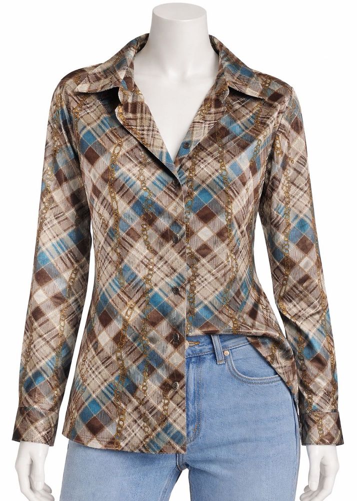 Patterned Button-Up Shirt