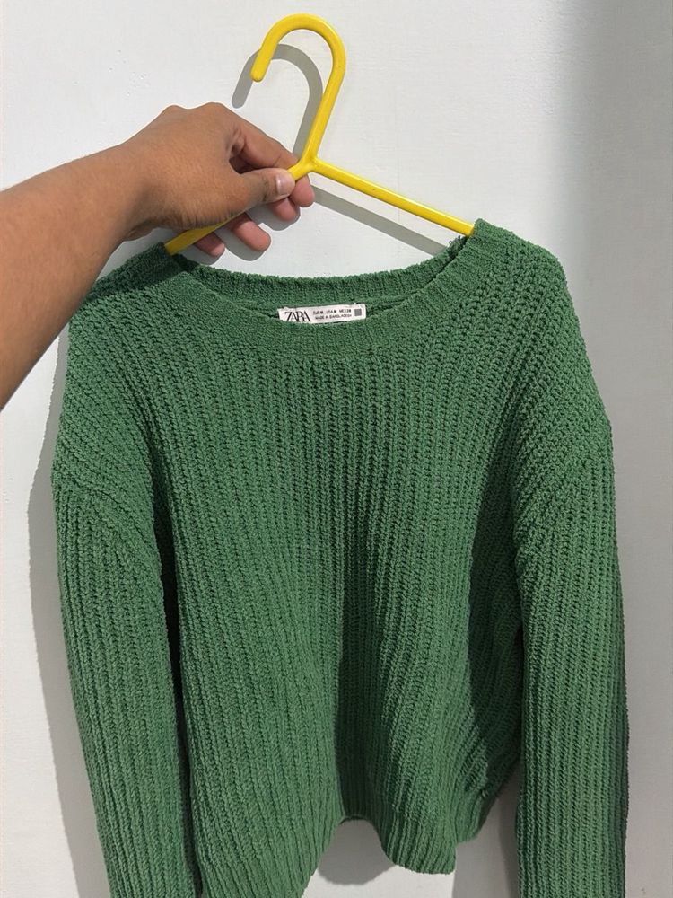 Green Knit Sweater