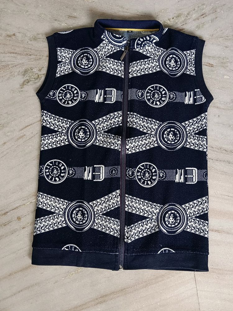 Women Half Sleeve Dark Blue Jacket