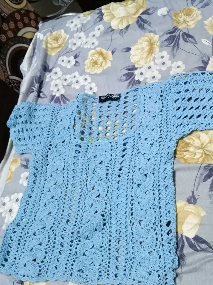 Crochet Knit Top