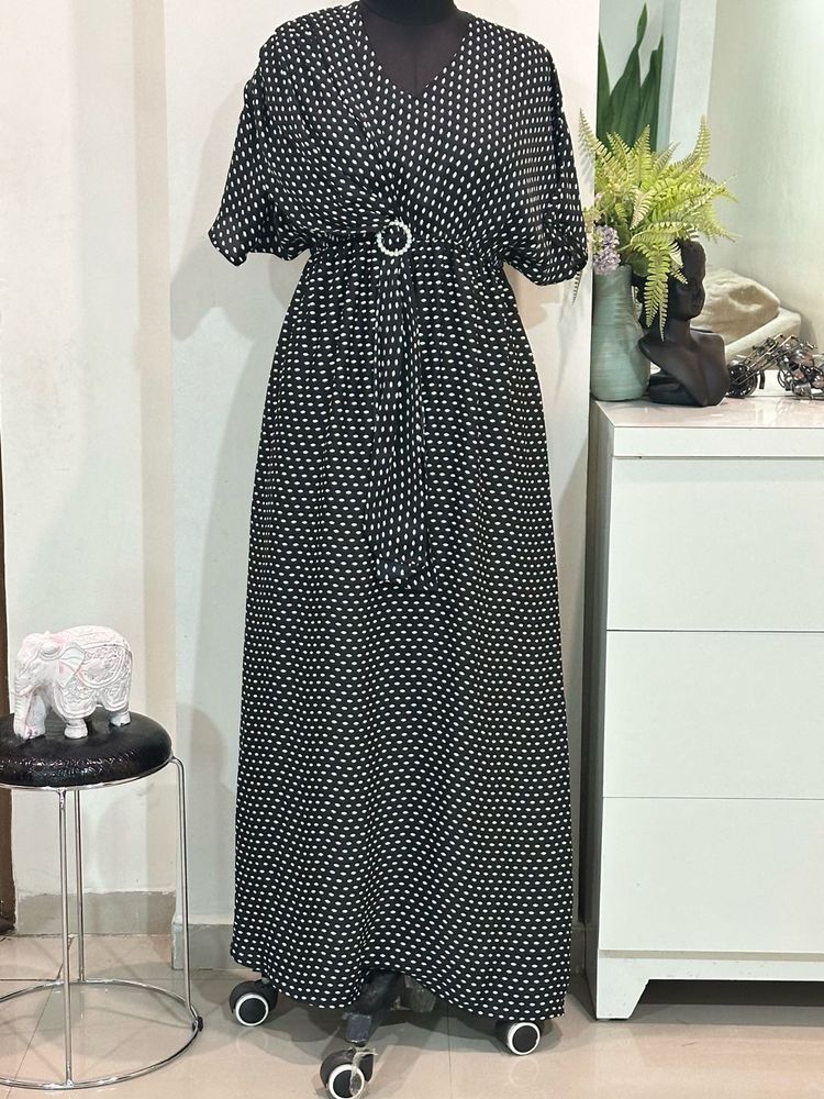 Polka Dot Maxi Dress