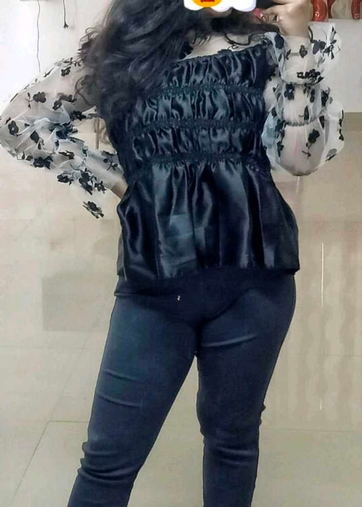 Floral Sleeve Top