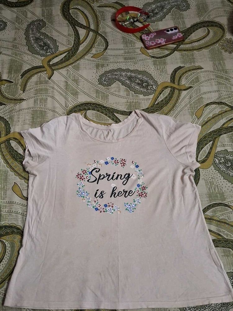 Casual Printed Top | “Spring is Here” Floral Desig