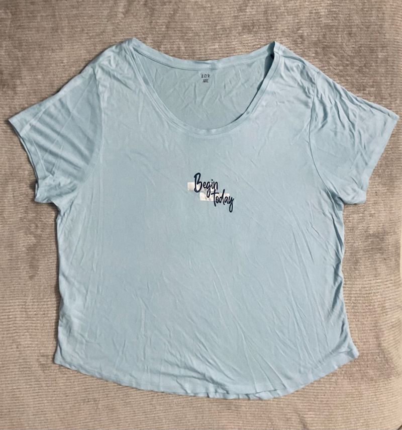 Light Blue Graphic Tee