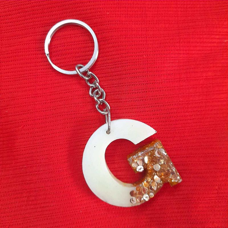 G Initial Keychain