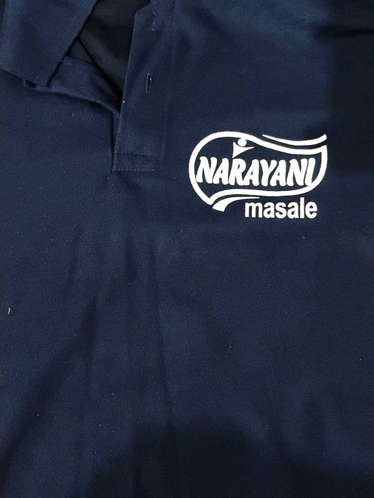 Navy Blue Polo Shirt with Logo
