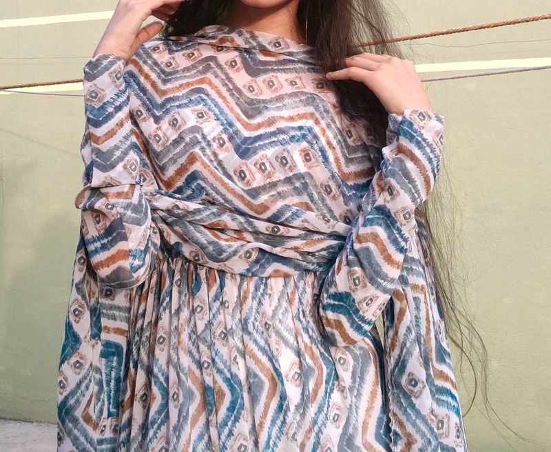 Anarkali Gown ..It&#39;s Neck Design Just Wooow🤩🤩🤩