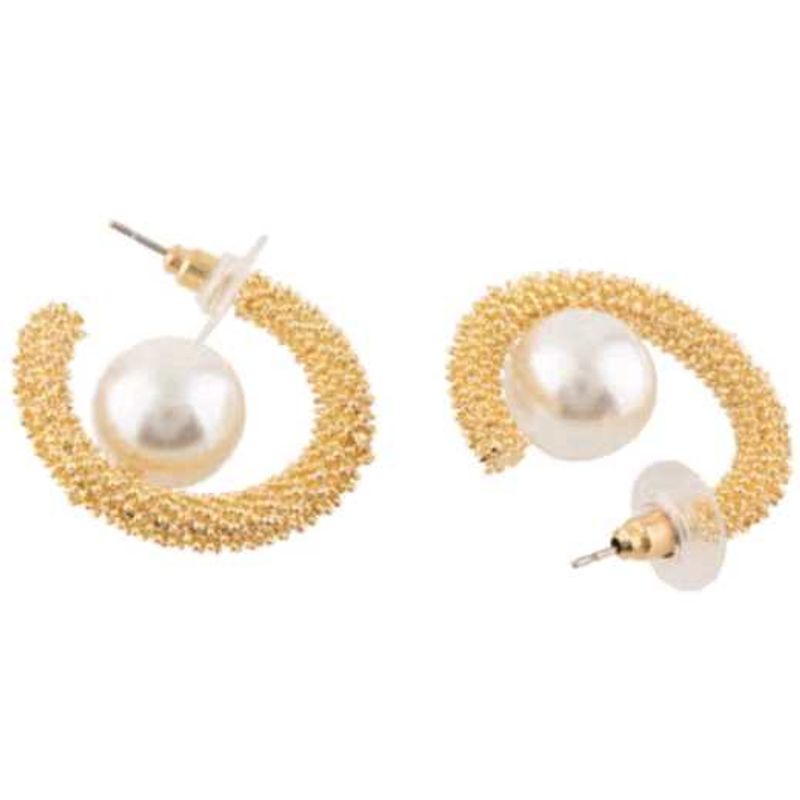 Pearl Hoop Earrings