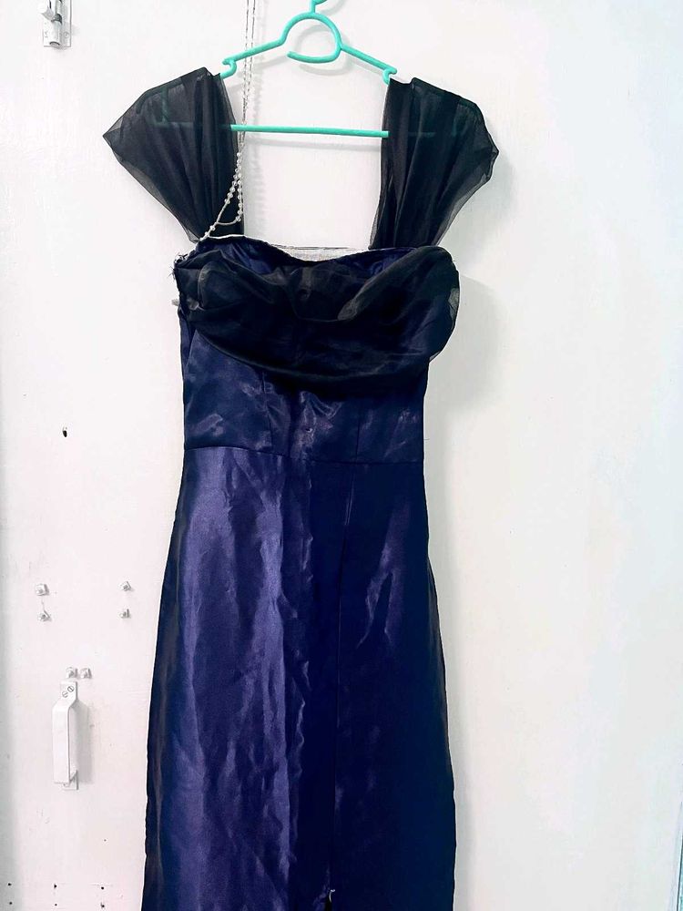 Elegant Navy Blue Dress