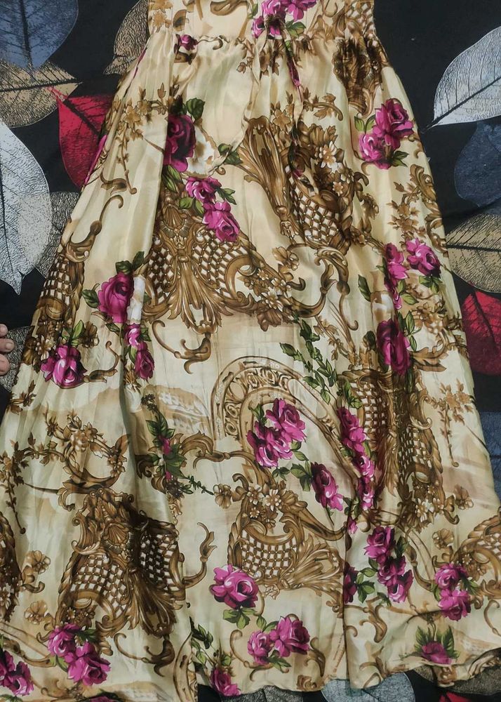 Ethnic Floral Long Skirt