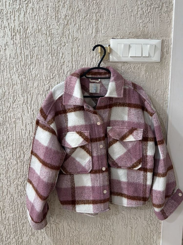 Pink Plaid Shacket