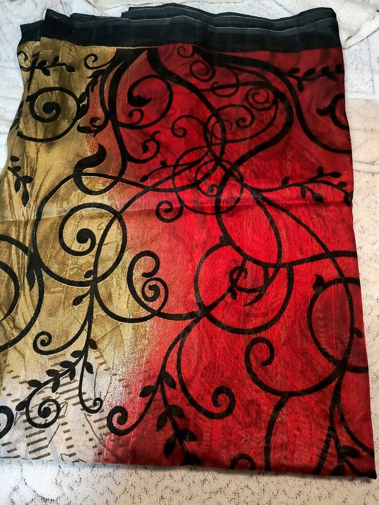 RED♥️ BEIGH 💛 ORANGE 🧡 SAREE