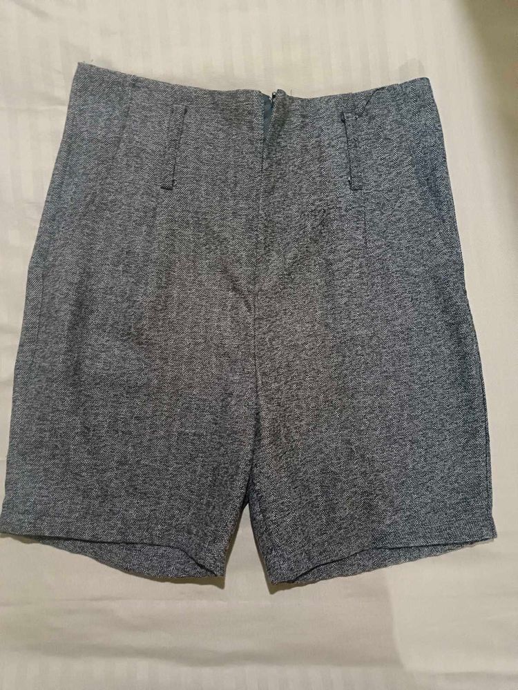 Gray Casual Shorts