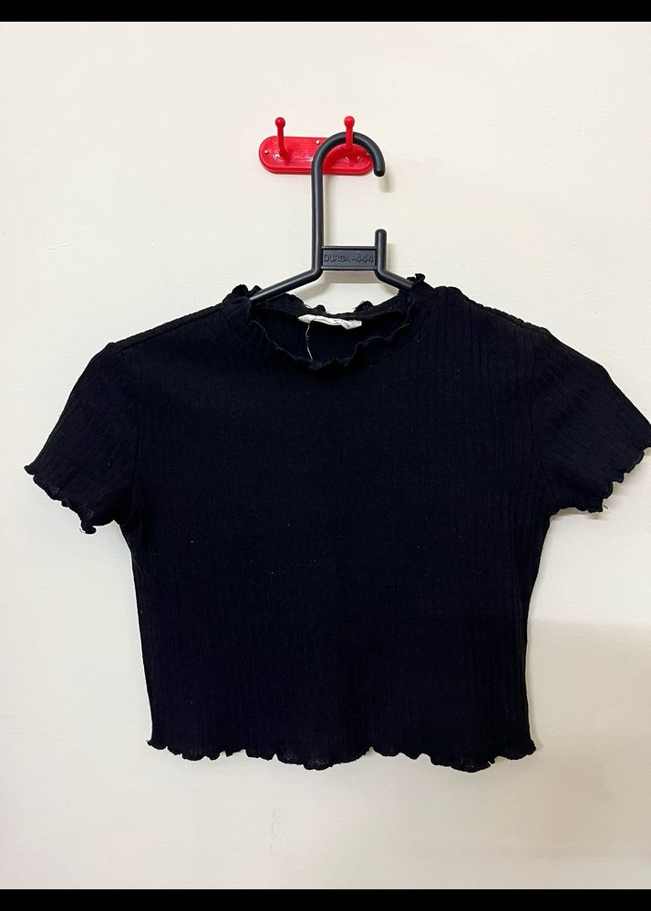 Black Crop Top