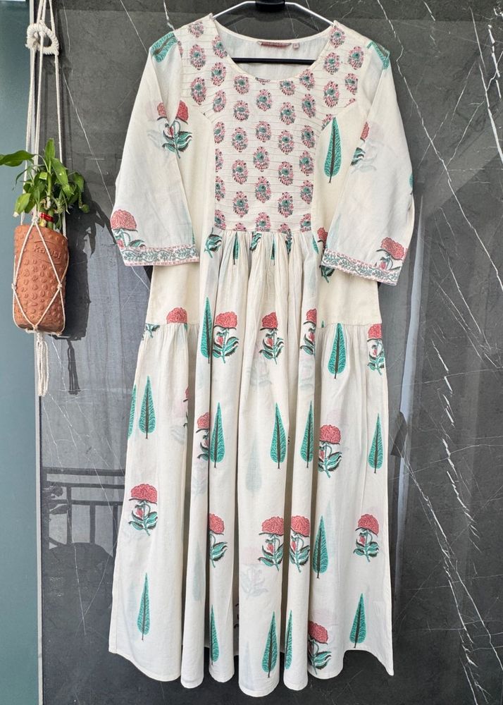 Floral Print Cotton Dress