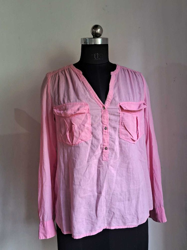 MANGO Pink Top