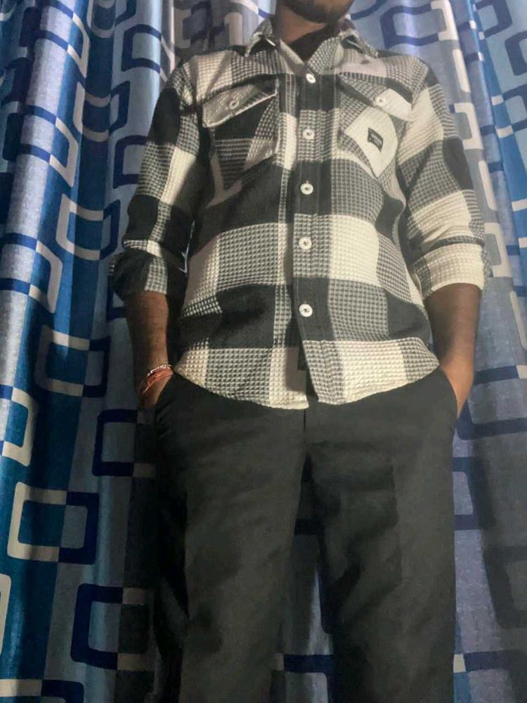 Men's Checkered Casual Shirt