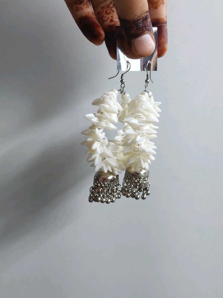 Floral Jhumka Earrings