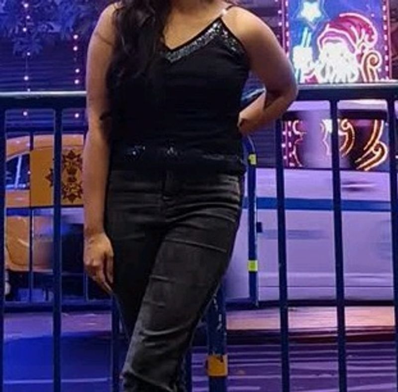 Black Sequin TOP for Party