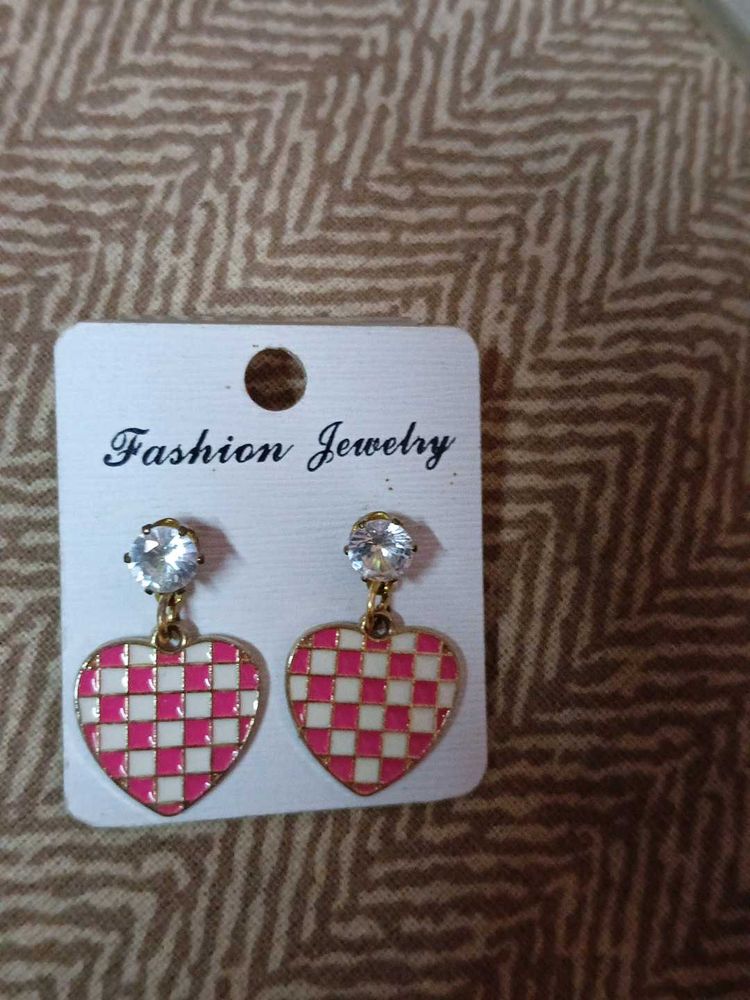 Heart Drop Earrings