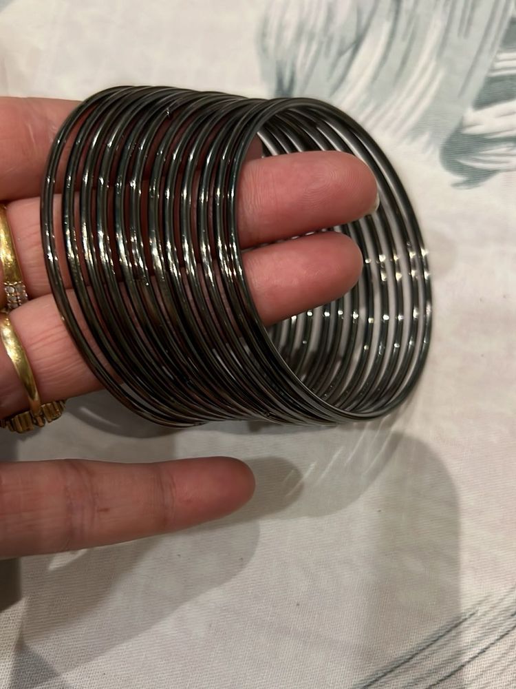 Black Metal Bangles