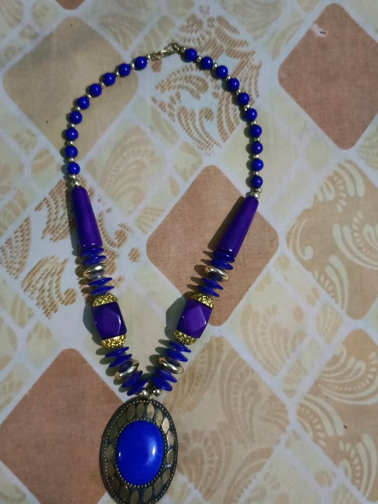Navy Blue Neckpiece
