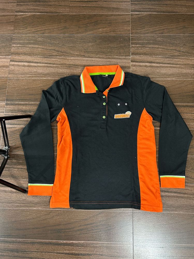 Retro Subway Long Sleeve Polo