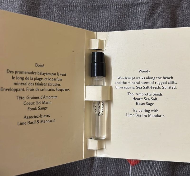 Jo Malone wood sage and sea salt vial