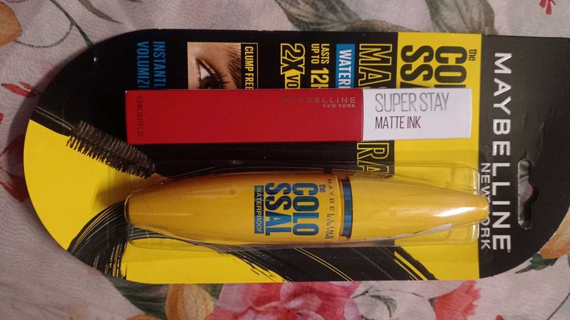 Maybelline Mascara &amp; Super Stay Matte Ink