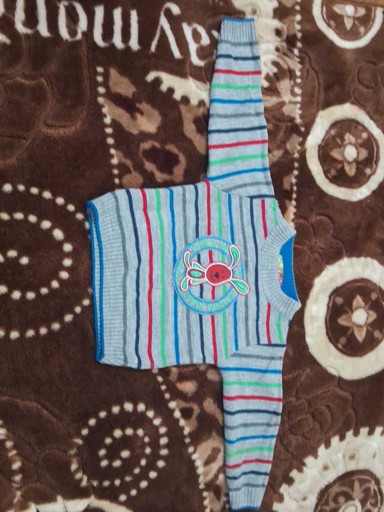 Cute Striped Kids Sweater