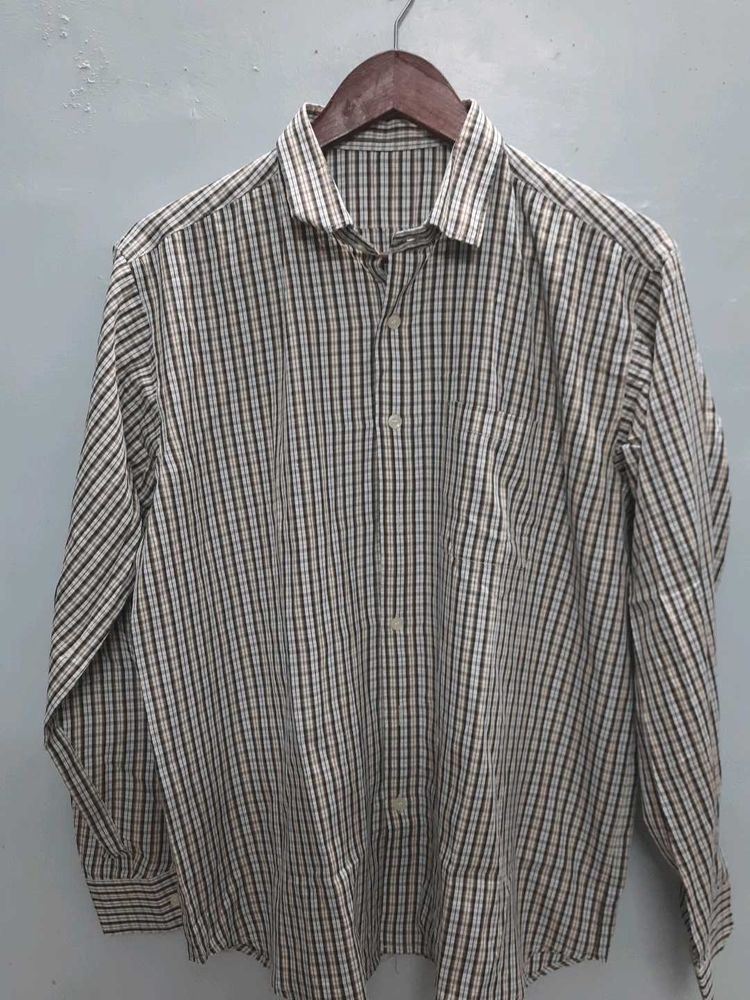 men&#39;s casual check shirt