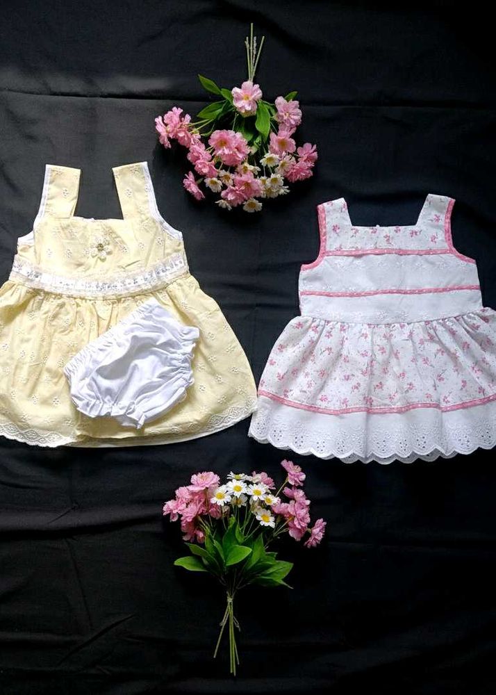 Adorable Baby Dresses - Set of 2
