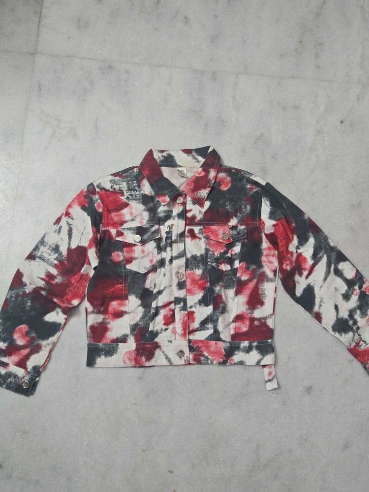 Tie-Dye Denim Jacket