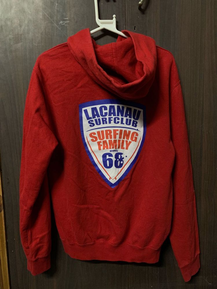 Lacanau Surf Club Red Hoodie