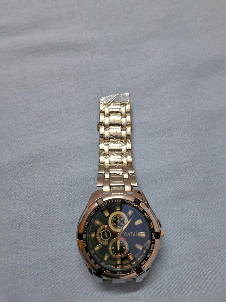 Yintai Gold-Tone Chronograph Watch