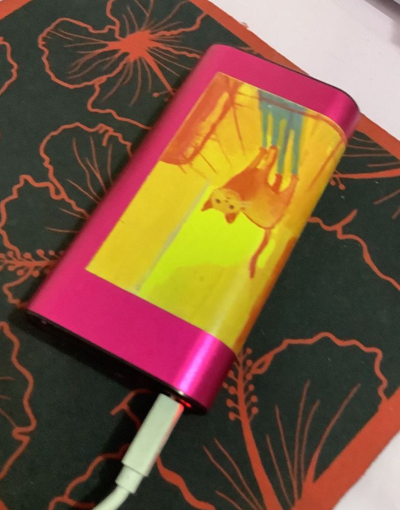Pink Cat Power Bank Vintage Fujing
