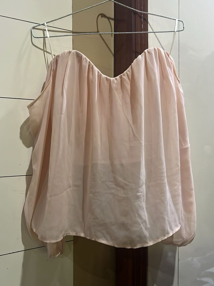 Peach Chiffon Top