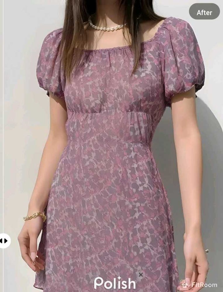 New With Tag Buff Cute Korean Midi Dress