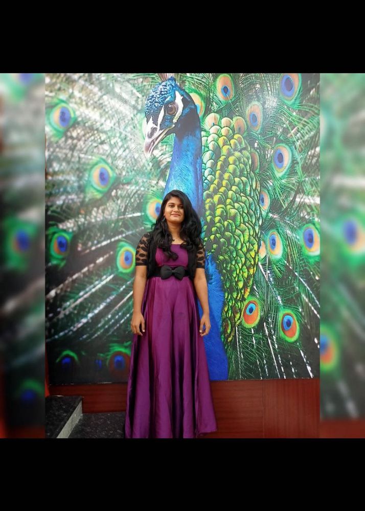 Elegant Purple Ethnic Gown