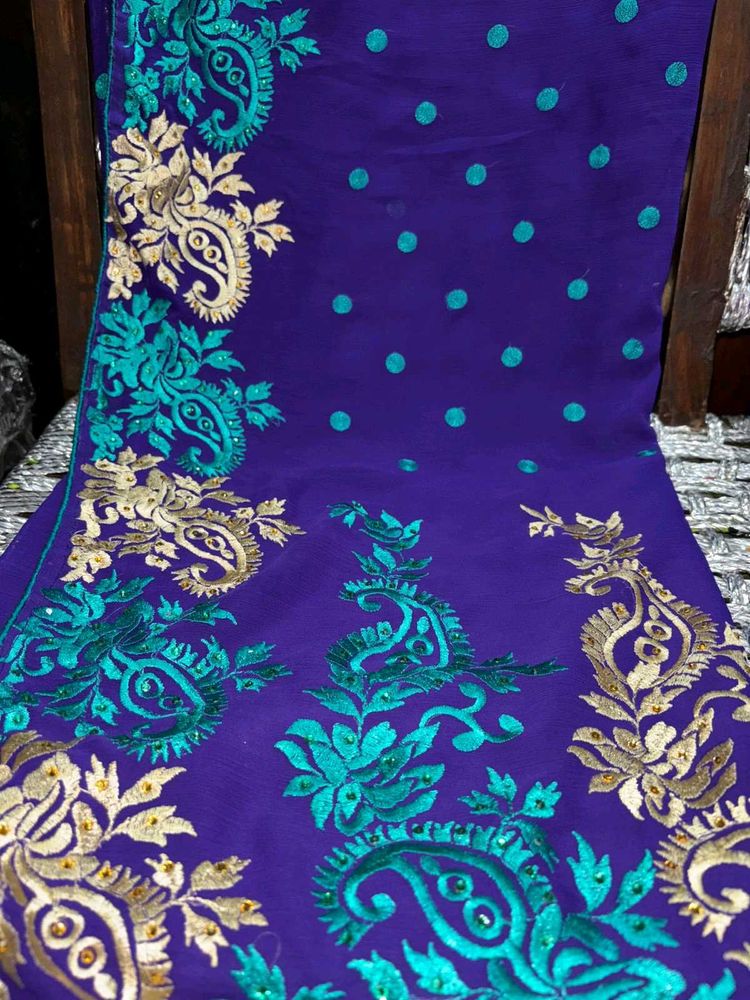 Heavy Embroidered Saree