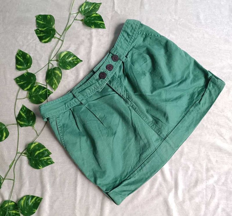 Green Mini Skirt