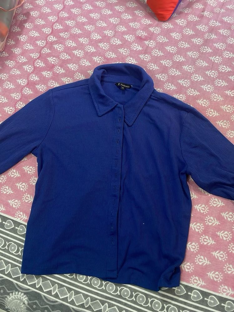 Blue Button-Down Shirt