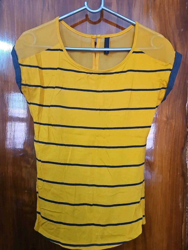 Yellow Striped Top