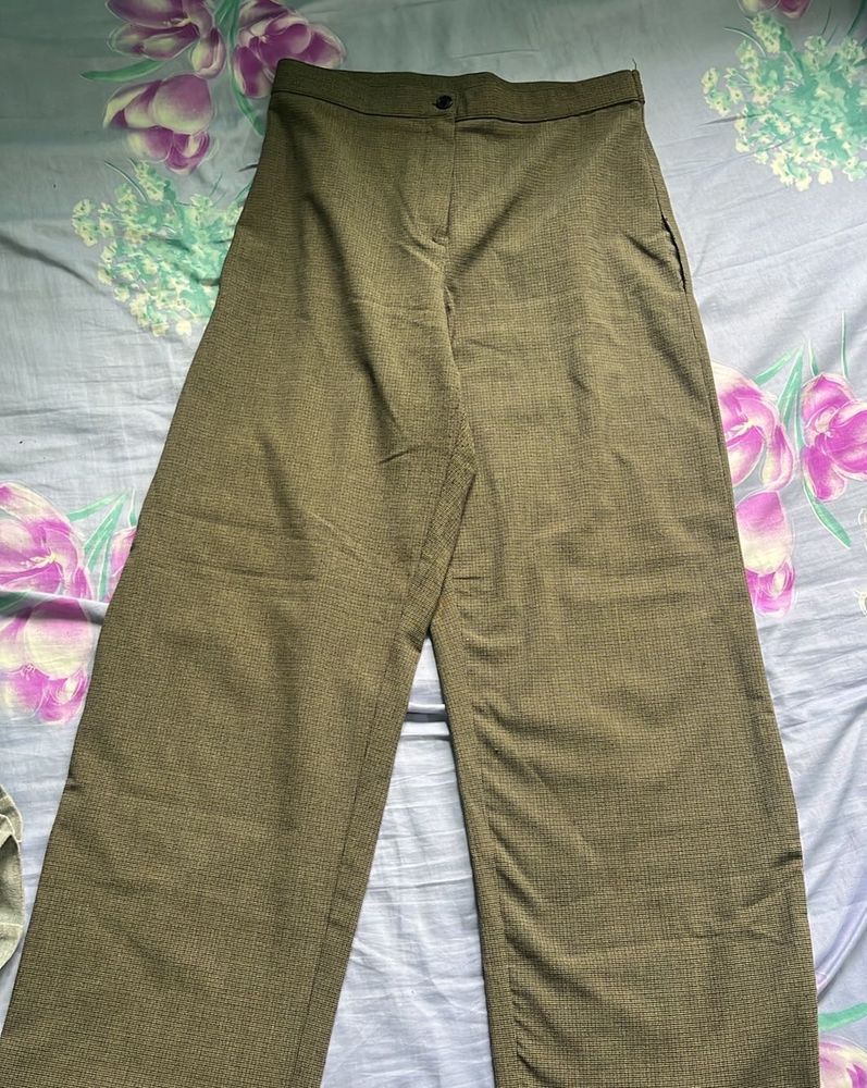straight Leg Olive Pants
