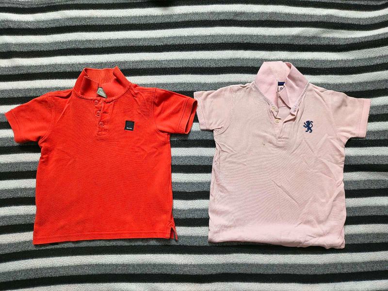 Boys Polo Shirts -Set of 2 for 5 to 6 yrs old