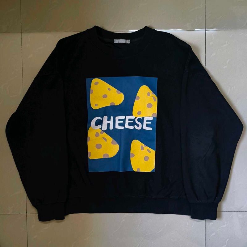 Cheese Graphic Sweatshirt