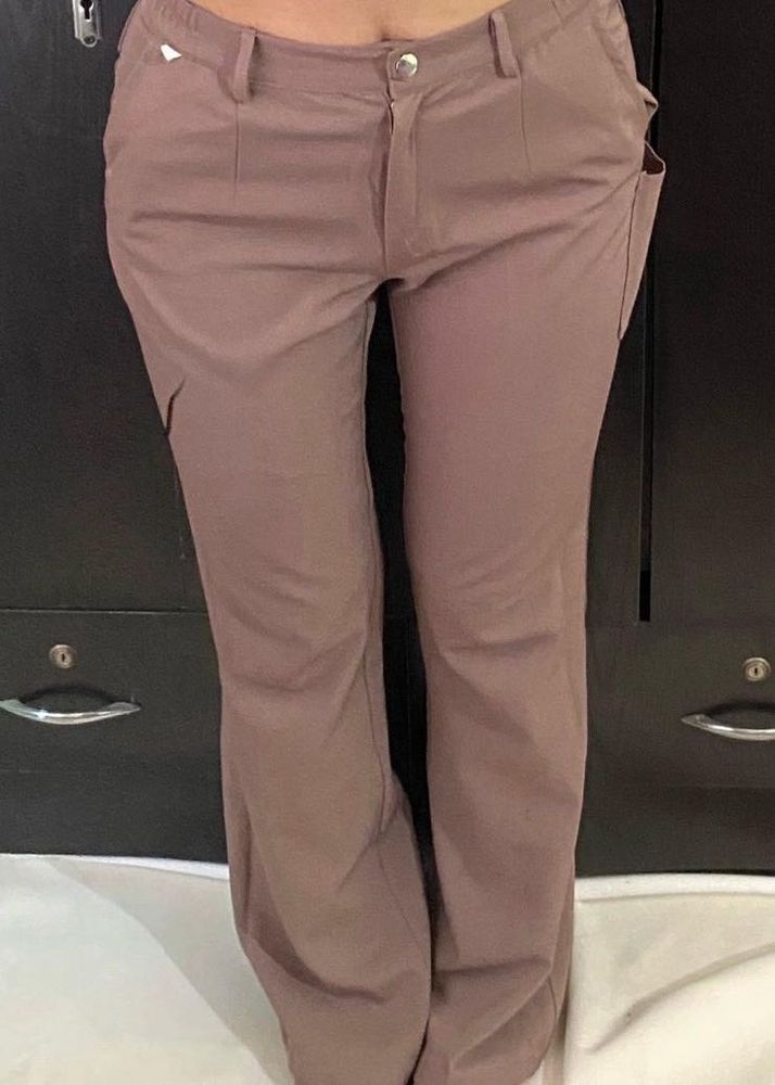 Brown Casual Pants