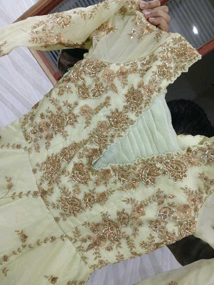 Elegant Embroidered Ethnic Gown