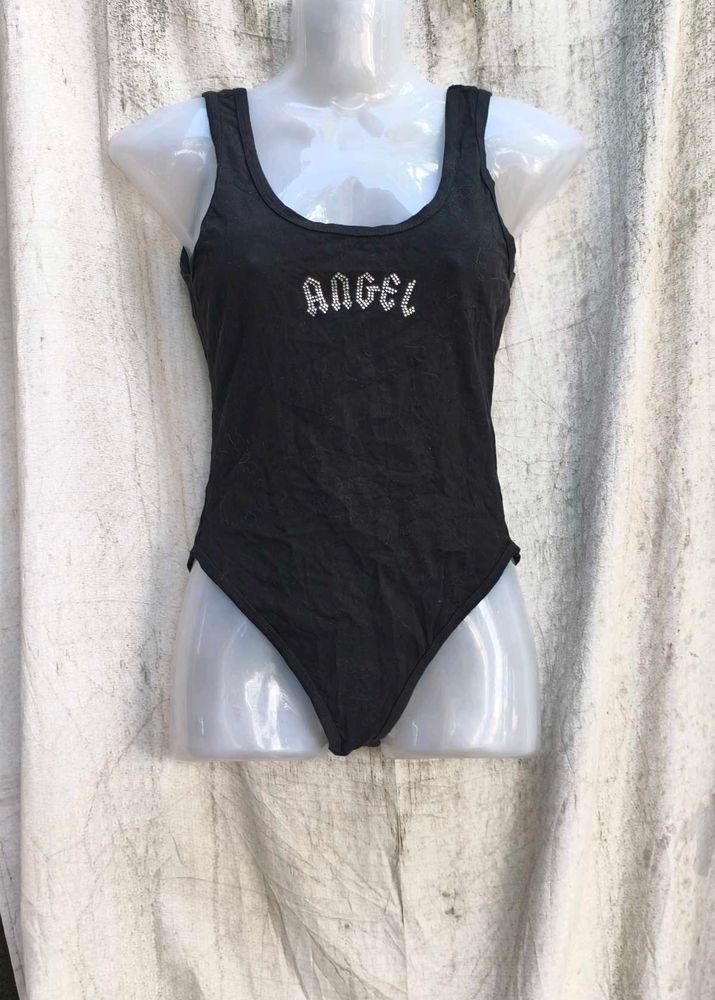 34119. Black Angel Bodysuit